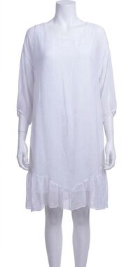 NEW GIGI MODA strolia silk mini dress in white